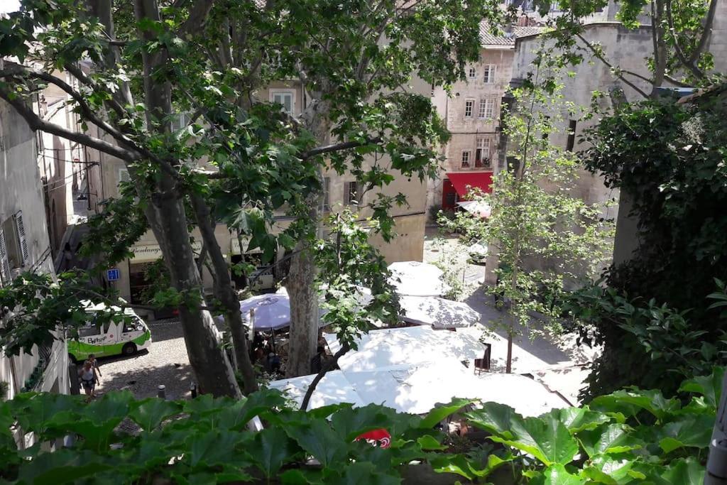Appartement RÉNOVÉ, vue SUR Palais des Papes, terrasse et WIFI TROISIEME ETAGE à Avignon Extérieur photo