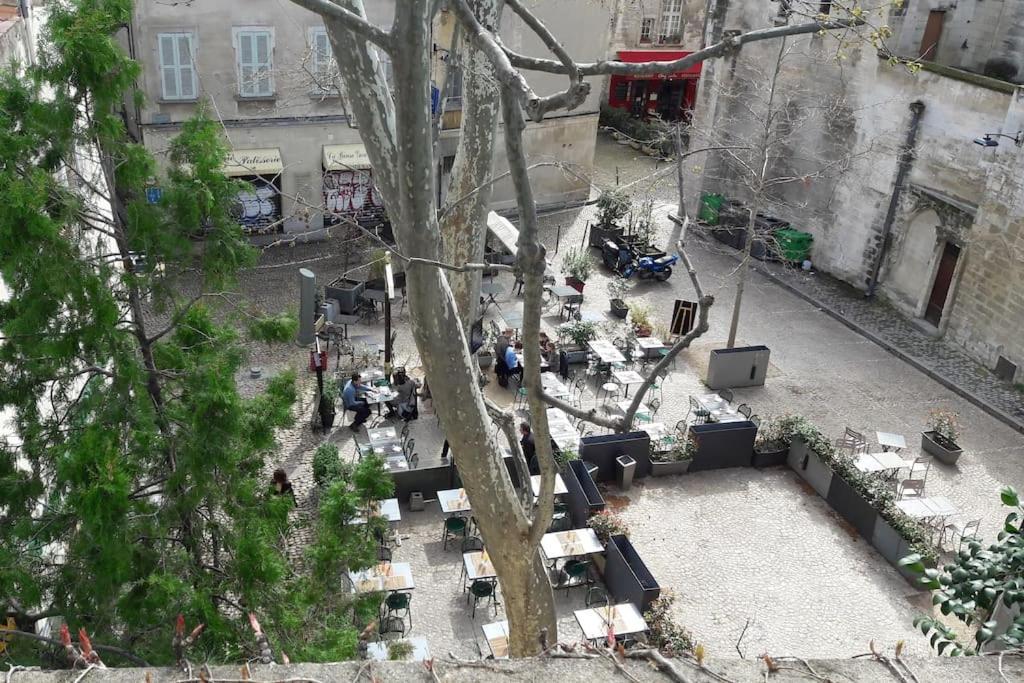 Appartement RÉNOVÉ, vue SUR Palais des Papes, terrasse et WIFI TROISIEME ETAGE à Avignon Extérieur photo